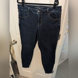Maurice's Mid-Rise Women's Dark Blue Skinny Jeans